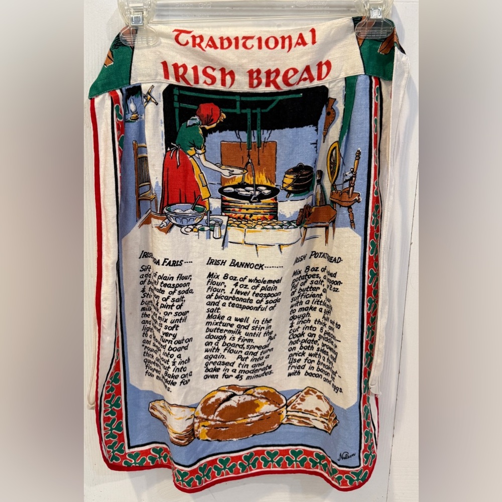 Traditional Irish Bread Linen Apron